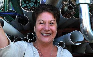 Plumb job: Top trainee Bernadette Petersen. Plumb job: Top trainee Bernadette Petersen.